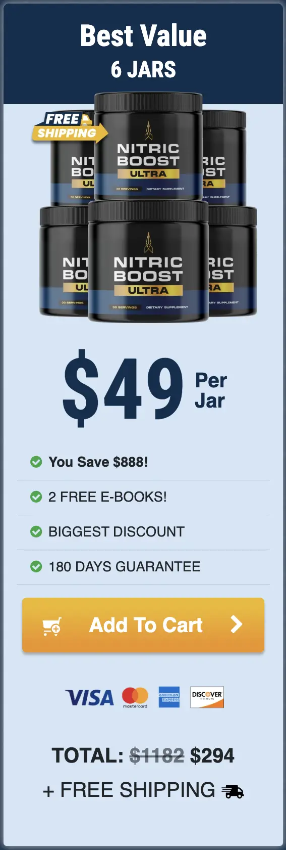 Nitric Boost Ultra 6 bottles