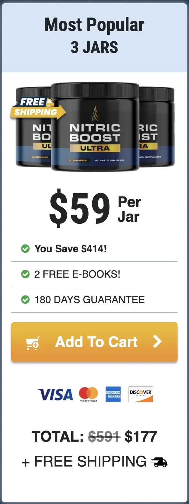 Nitric Boost Ultra three bottles order